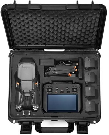 LEKUFEE Wasserdichter Hartschalenkoffer für DJI Mavic 3 Pro/Mavic 3 Classic/Combo/Cine und RC Pro/RC 2/RC- N3/N2/N1 und Zubehör (Nur Koffer)