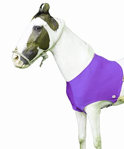 Majestic Ally Lycra Stretch häst axelskydd (L, lila)