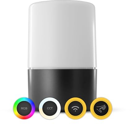 Phoscon HIVE - The Luminous Companion, Zigbee & Bluetooth, Android App, Wireless Charging and Long Battery Life, Mood Light, Smart Home Lamp, LED, Dimmable, 16 Million Colours, Colour Temperature