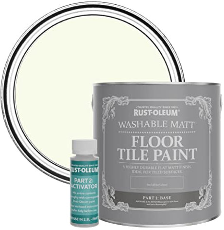 Rust-Oleum Green Washable Matt Floor Tile Paint - Apple Blossom 2.5L