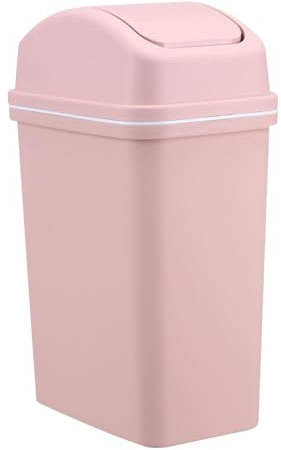Pattumiera alta da cucina, della spazzatura con coperchio ribaltabile, 10 litri con coperchio apribile, cestino della spazzatura da cucina spesso, della spazzatura da bagno a prova di