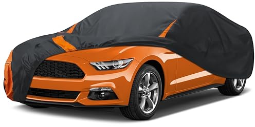 DYTARGET in Full Exterior Waterproof Car Cover All Weather, Waterproof,UV Resistant, Dustproof, and Snowproof Fit Audi e-tron GT,BMW 3/5 Series,Dodge Challenger/Charger,CLS etc.Size C5