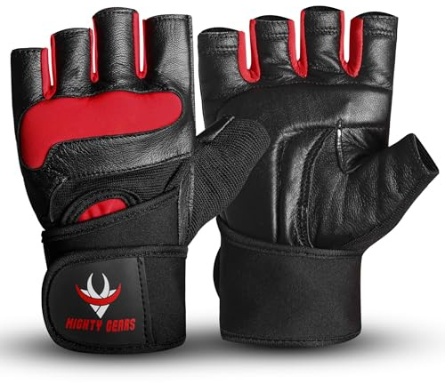 MIGHTY GEARS Weight Lifting Gloves, Gym Gloves for Crossfit, Workout, Exercise Cycling, Training, Breathable and Snug fit, for Men and Women