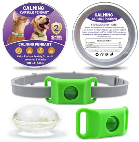 Aqualitypets Ciondolo Antiparassitario,Ciondolo repellente per pulci e zecche per cani,protegge da pulci e zecche (B)