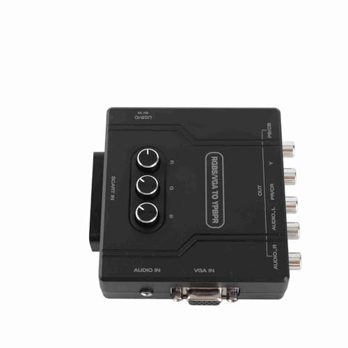 Convertisseur RGBS SCART vers YPBPR avec luminosité de Couleur Réglable pour N64 MD, Matériau ABS