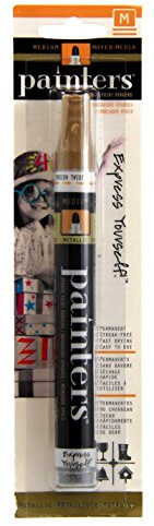 Elmer's Painters Opaque Paint Marker, Medium Point, Metallic Gold, 1 Count