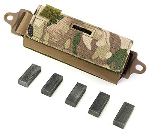 QWORK Helmet Counterbalance Weight Bag, Tactical Helmet Counterweight NVG Pouch for OPS Fast BJ PJ MH Tactical Helmets/Helmet Accessories