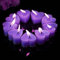Velas en Forma de Corazon, Vela aromática en forma de corazón, velas de té románticas en forma de corazón, 9 Pcs Velas San Valentin, cumpleaños, fiesta, propuesta, boda, decoración del hogar(púrpura)