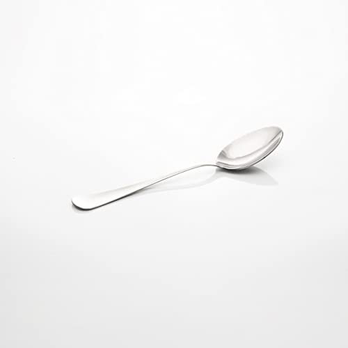 zanetti Set 12 Cucchiai da tavola in acciaio inox 18/C, modello Boston, confezione da 12 pezzi, made in Italy