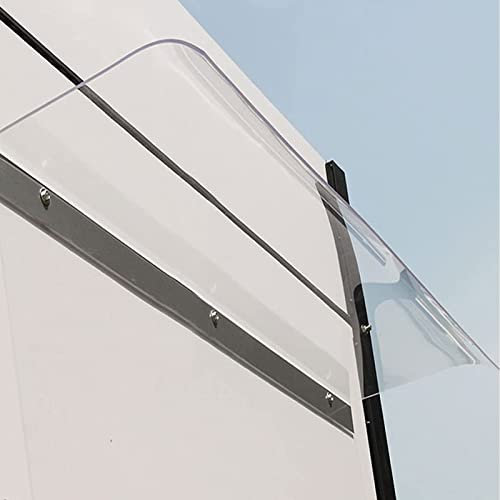 Canopy Outdoor Patio Waterproof Year Round, Modern Clear Polycarbonate Door Canopy Awning for Back Door, Porch, Patio, Window, UV Protection, Multiple Size ( Color : Facade , Size : 40*100cm/15.7*39.4