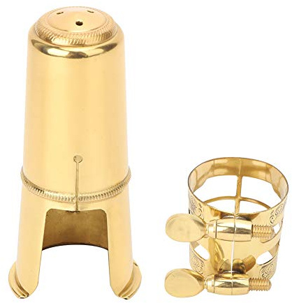 Boquillas para Saxofón Tenor Legatura Sax Tenore, Ligadura para Saxofón Tenor Kit con Boquillas Tapa Ligadura para Accesorios de Saxofón Accesorio de Rendimiento Instrumento
