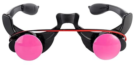 JIAHG Erwachsene Halloween Leuchtend LED Brille Tod Teufel Rot Licht Leuchtbrille Neon Party Brille Clownbrillen Kostüm für Cosplay, Bar, Discos, Ravepartys,Club, Weihnachten, Halloween