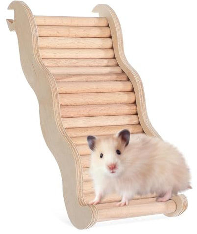 Hamster-Holzzaun, Hamster-Spielzeug, Ratten Leiter-Brücke, Spielzeug-Holzleiter, Amster Leiter Brücke Spielzeug, Hölzerner Hamster Kletterspielzeug, Biegbare Ratte Leiter Spielzeug