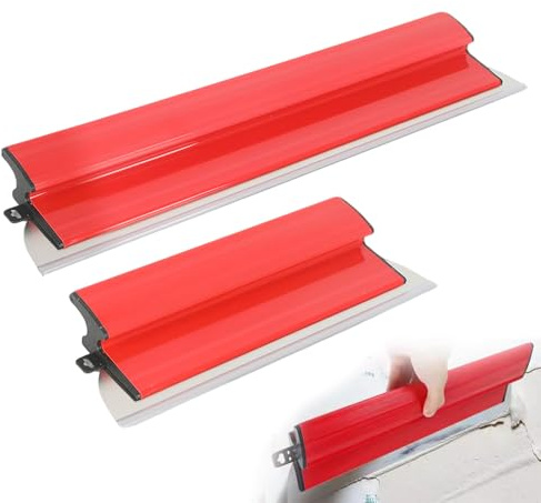 Yta spatel, 80 cm + 40 cm rostfritt stål spatel verktyg med Z-handtag, gips utjämning spatel, ytspatel för stor arbetsområde väggdekoration