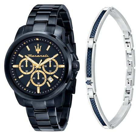 Maserati Herrenuhr, Analog, Quarz, Chronograph, Stahlarmband, Successo-Kollektion – R8873621042