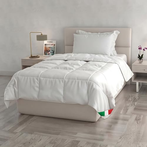 Piumino Estivo Prestige, Made in Italy, Trapuntino Leggero Matrimoniale Traspirante, - Trapunta in Microfibra Mano Pesca Imbottita - 2 Posti Primaverile, (Matrimoniale, 250x200cm)