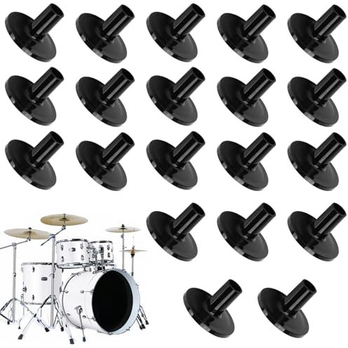 Lwtsrp 20 Stück Beckenhülsen, Beckenständerhülsen, Beckenhülle für Trommelbeckenständer, Kunststoff Beckenhalter, Becken Instrument Trommel Zubehör für Beckenständer und Ersatzteile für Shelf Drum