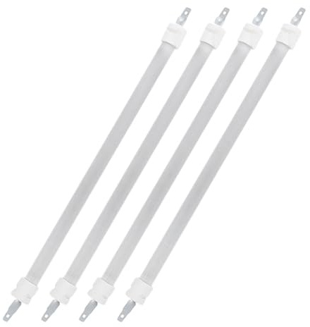 Hemobllo Lot de 4 Tubes Chauffants en Quartz 27 CM pour Chauffage Électrique Portable Élément Chauffant Tubulaire en Verre Résistant à la Chaleur Pièces Détachées pour Radiateur