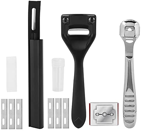 DANAIXZ Juego de cuchillos profesionales para cortar cuero, 3 piezas, cuchillas de acero con alto contenido de carbono, mango ergonómico, herramientas artesanales de cuero para bri
