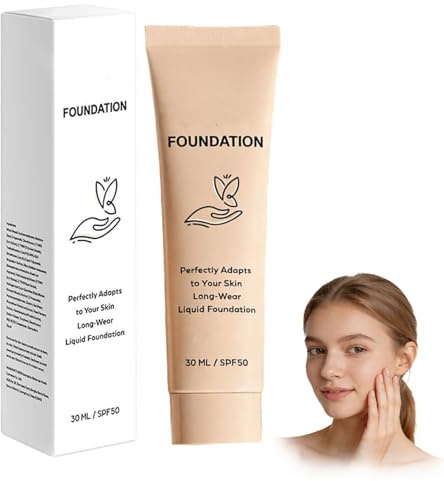 Luxe Lyxig termokrom färgskiftande foundation – 12h långvarig färgmatchning, flytande smink för ansiktet, naturligt felfri finish, inte fet och återfuktande (1pcs)