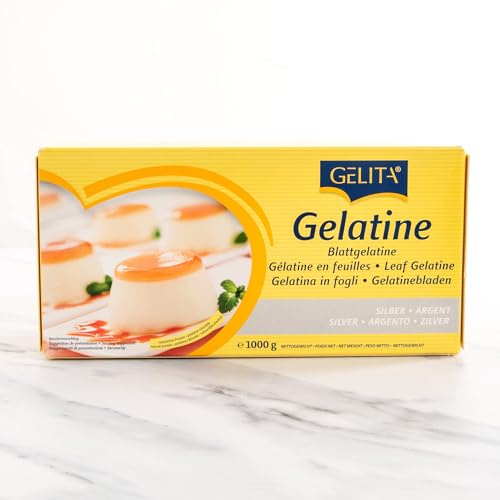 Gelita Feuilles de gélatine d'argent - prom. 350-400 feuilles / boîte - paquet de 2,2 lb