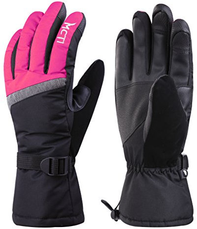 MCTi Skihandschuhe Damen Touchscreen Handschuhe Warm Winterhandschuhe Snowboard Winter Wasserdicht Thinsulate