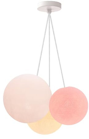 CREATIVECOTTON Lampada a sospensione con sfere fatte a mano (Harmony, tripla)
