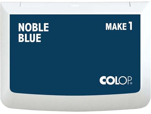 COLOP MAKE 1 tampone d'inchiostro, blu nobile, 50 x 90 mm, tampone d'inchiostro per timbri a mano tradizionali e timbri creativi