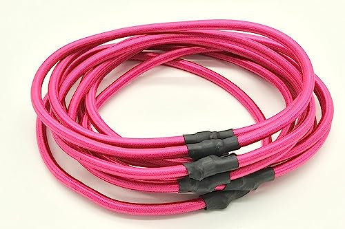 Ersatz-Bungees 36 Stück fürs Trampolin/Fitnesstrampolin Gummies versch. Farbe und Gewichtskategorien (PINK, 30-50 kg)