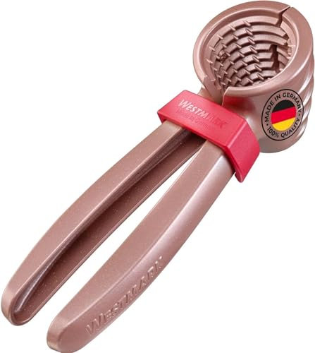 Westmark Cascanueces Nussprofi - robusto cascanueces para nueces, nueces de Brasil y avellanas, fácil de usar, incluye abrazadera para sujetar las pinzas - aluminio