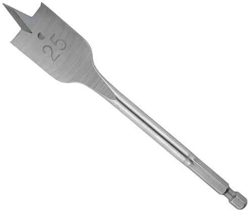 Flachfräsbohrer aus HSS Holzbohrer Flachfräser Bohrer, große Auswahl an Holzflachbohrer mit QuickBit Schaft (15 mm)