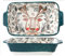 Auflaufform Keramik, Backform Keramik Klein, Auflaufform mit Griffen, Lasagneform 1 Person, Ofenbackform Keramik, 22,5 x 12,5 cm, Karikatur Elch, für Backen, Gourmet Essen, Mikrowellenfest