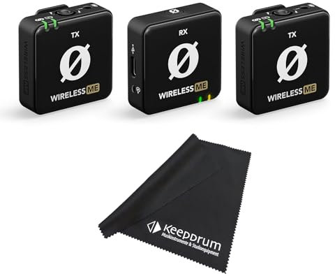 Rode Wireless ME Dual Wireless Microphone System + Keepdrum Microfibre Cloth