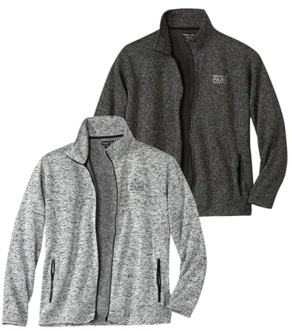 ATLAS FOR MEN - 2er-Pack Molton-Jacken - L