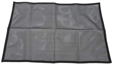 BESPORTBLE 1 Jeu écran de cheminée Engrener Pare-étincelles de cheminée filtrer Grille cheminée Grille de cheminee Écran de Maille de Foyer Rideau de cheminée pour la Maison PVC Black