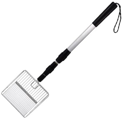 Rengörare för hönshus, expanderbar kycklingavfallsspade, kattströspade med långt handtag, avtagbar spade för hönshus, get, fjäderfäavloppsspade