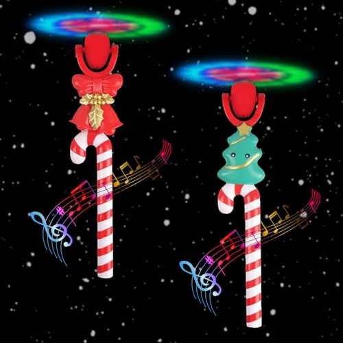 GAROMIA Varita mágica de Navidad para niños, juguete eléctrico con rueda de luz, rotor giratorio, varitas luminosas, accesorios de disfraces, varita de fiesta para niñas y niños