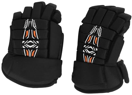 Arithmetix Guantes de Hockey sobre Hielo Equipo de protección Ligero y Transpirable Tela de Microfibra de Nailon Espuma EVA Carcasa de PE para Entrenamiento Callejero Partidos Profesionales