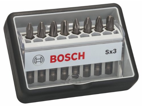 Bosch 2 607 002 558 - Set de 8 puntas de atornillar Robust Line, Sx extraduras - 49 mm, 8tlg. (pack de 8)