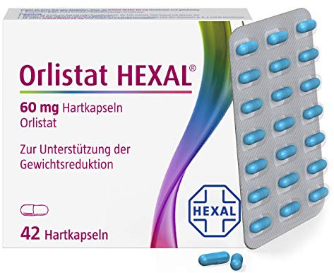 Orlistat HEXAL® 60 mg Hartkapseln (42St.) | Effektiver abnehmen | Mit 3-fach-Wirkung