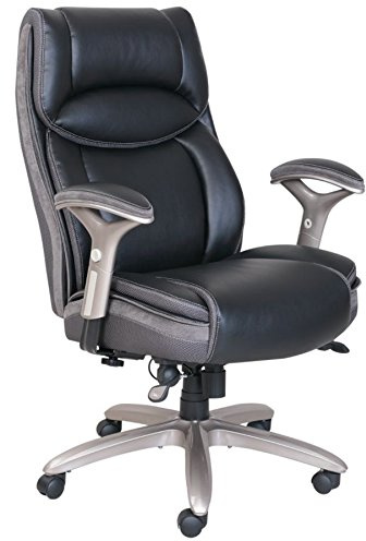 Serta Smart Layers Jennings Super Task Big and Tall Chair, Black/Slate