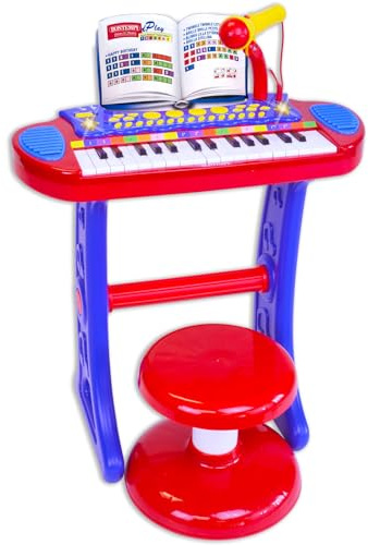 Bontempi 13 3240 Electronic Organ with Legs, Stool and Microphone, Multi-Color