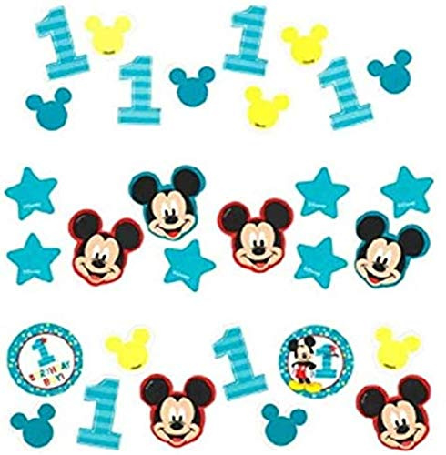 Amscan 361833 Disney© Mickey's Fun to be One Value Pack Confetti, 1 Pack, Party Favor