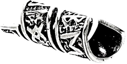 925 Sterling Silver Curly Beard Runes from Alphabet Perle Perle, 6 mm Diameter