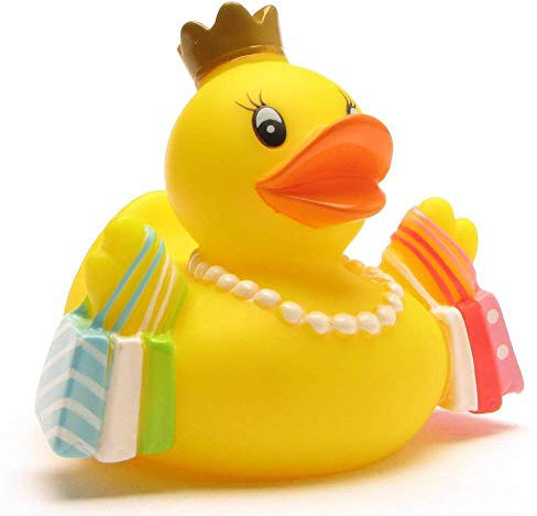 Rubber Duck Shopping-Queen | anatra di bagno | paperella di bagno | anatra di gomma | Gioco per il bagnetto