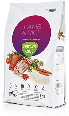 Natura Diet Comida Seca para Perros Cordero y Arroz - 3000 gr