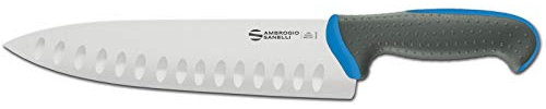 Sanelli Ambrogio linea Tecna H.A.C.C.P. - Trinciante Cuoco, Lama Alveolata, 24 cm, Acciaio NitroB