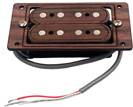 Alnicov 4-String Rosewood Cigar Box Guitarra Pastilla Humbucker