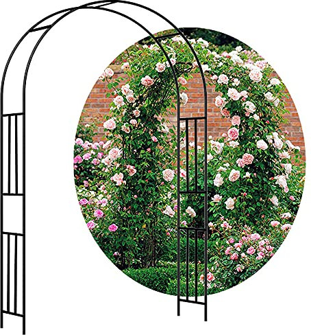 YYHJ Arco para Plantas trepadoras,Arches de Metal para Jardin,Arco para Enredaderas de Rosas,pabellón pérgola Jardín Decoracion,Garden Archway