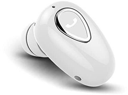Fyearfly In-Ear Bluetooth Headset, 1X Unsichtbare Anrufkopfhörer Stereo Sport Wireless Noise Reduction Kopfhörer Mit Mikrofon, Universell Für Männer Und Frauen (Weiß)